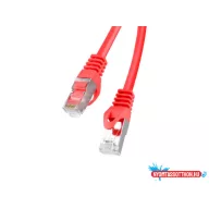   Lanberg PCF6-10CC-0150-R Cat.6 F/UTP PVC CCA AWG26 árnyékolt piros patch kábel 1,5m