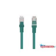   Lanberg PCF6-10CC-3000-G Cat.6 F/UTP PVC CCA AWG26 árnyékolt zöld patch kábel 30m