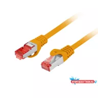   Lanberg PCF6-10CU-0050-O Cat.6 S/FTP LSZH CU AWG27 árnyékolt narancs patch kábel 0,5m