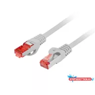   Lanberg PCF6-10CU-1500-S Cat.6 S/FTP LSZH CU AWG26 árnyékolt szürke patch kábel 15m