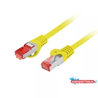   Lanberg PCF6-10CU-2000-Y Cat.6 S/FTP LSZH CU AWG26 árnyékolt sárga patch kábel 20m