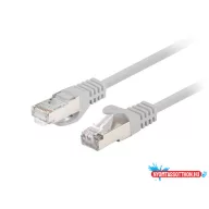   Lanberg PCF6-20CC-0300-S Cat.6 F/UTP PVC CCA AWG26 árnyékolt szürke patch kábel 3m 10db/csomag