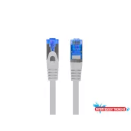   Lanberg PCF6A-10CC-0100-S Cat.6A S/FTP LSZH CCA AWG26 árnyékolt szürke patch kábel 1m