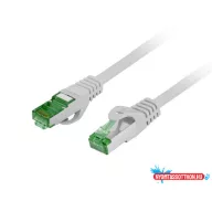   Lanberg PCF7-10CU-2000-S Cat.7 S/FTP LSZH CU AWG26 árnyékolt szürke patch kábel 20m