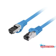   Lanberg PCF8-10CU-0025-B Cat.8.1 S/FTP LSZH CU AWG26 árnyékolt kék patch kábel 0,25m