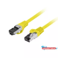   Lanberg PCF8-10CU-0050-Y Cat.8.1 S/FTP LSZH CU AWG26 árnyékolt sárga patch kábel 0,5m