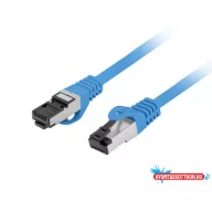   Lanberg PCF8-10CU-0100-B Cat.8.1 S/FTP LSZH CU AWG26 árnyékolt kék patch kábel 1m