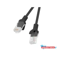   Lanberg PCU5-10CC-0050-BK Cat.5e UTP PVC CCAAWG26 árnyékolatlan fekete patch kábel 0,5m