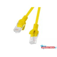   Lanberg PCU5-10CC-1000-Y Cat.5e UTP PVC CCA AWG26 árnyékolatlan sárga patch kábel 10m