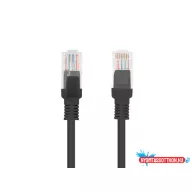   Lanberg PCU5-10CC-2000-BK Cat.5e UTP PVC CCA AWG26 árnyékolatlan fekete patch kábel 20m