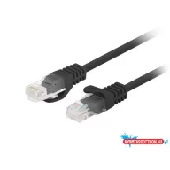   Lanberg PCU6-10CC-0750-BK Cat.6 UTP PVC CCA AWG26 árnyékolatlan fekete patch kábel 7,5m