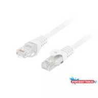   Lanberg PCU6-10CU-0025-W Cat.6 UTP LSZH CU AWG26 árnyékolatlan fehér patch kábel 0,25m