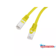  Lanberg PCU6-10CU-0200-Y Cat.6 U/UTP LSZH CU AWG26 árnyékolatlan sárga patch kábel 2m