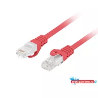   Lanberg PCU6-10CU-2000-R Cat.6 UTP LSZH CU AWG26 árnyékolatlan piros patch kábel 20m