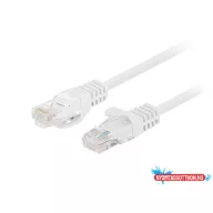   Lanberg PCU6-20CC-0300-W Cat.6 UTP PVC CCA AWG26 árnyékolatlan fehér patch kábel 3m 10db/csomag