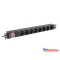 Lanberg PDU-08F-0200-BK 19" 1U 8xSchuko aljzat Schuko csatlakozóvéggel 2m fekete elosztósor kapcsol
