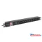 Lanberg PDU-10I-0200-IEC-BK 19" 1U 10xC13 aljzat C14 csatlakozóvéggel 2m fekete elosztósor kapcsolóval