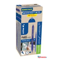   Rollertoll, 0,35 mm, törölhető, nyomógombos, PILOT "Frixion Clicker, Bonus Pack", kék + betét