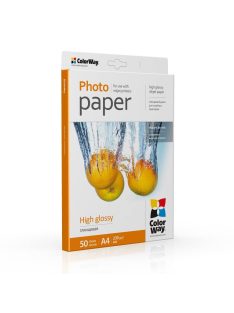   ColorWay magasfényű fotópapír, 230 g/m², A4, 50 lap (PG230050A4)