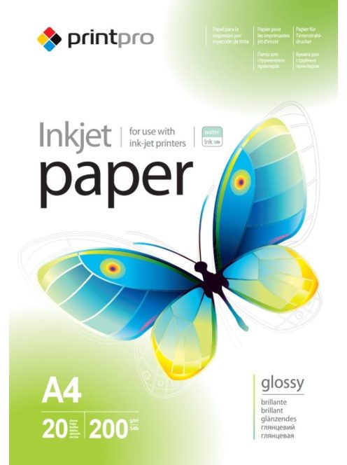 Fotópapír ColorWay PrintPro high glossy 200 g/m², A4, 20 lap PGE200020A4