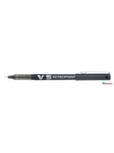   Rollertoll, 0,3 mm, tűhegyű, kupakos, PILOT "Hi-Tecpoint V5", fekete