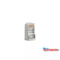   Lanberg PLS-5000EZ Cat.5e FTP RJ45 8P8C moduláris árnyékolt átvezetős csatlakozó dugó 100db/csomag