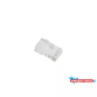 Lanberg PLU-5000EZ Cat.5e UTP RJ45 8P8C univerzális árnyékolatlan átvezetős csatlakozó dugó 100db/c
