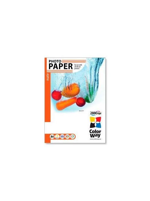 ColorWay matt fotópapír 190g/m², A4, 50 lap (PM190050A4)