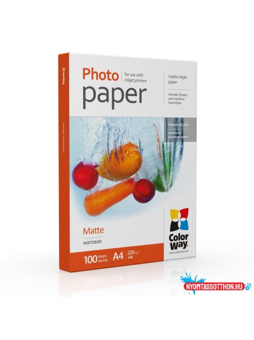 Fotópapír Matte 220g/m² A4 100 ív