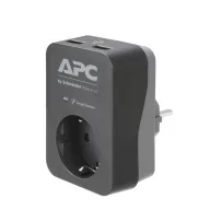   APC Essential SurgeArrest 1 Outlet 2 USB Ports Black 230V Germany
