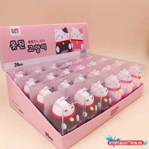 Szerencse cica hegyező