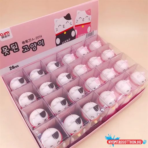 Szerencse cica hegyező