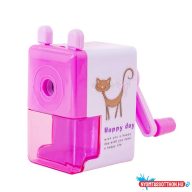 Pink cicás hegyező - tekerős