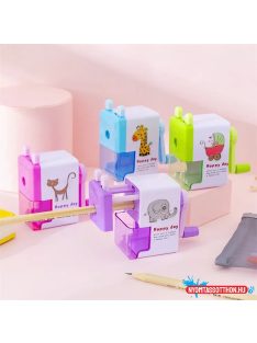 Pink cicás hegyező - tekerős