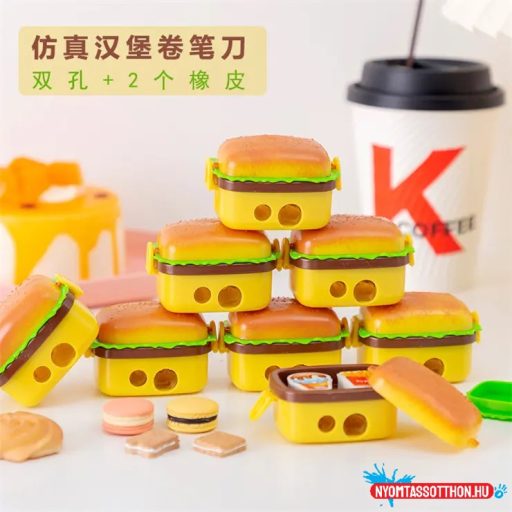 Hamburger alakú hegyező
