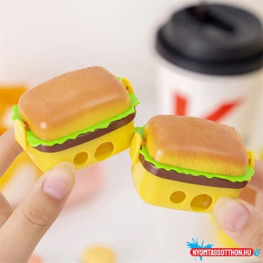 Hamburger alakú hegyező