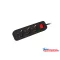 Lanberg PS1-03F-0150-BK 3x Schuko aljzat 10A 1.5m kapcsolós fekete elosztósor