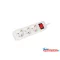 Lanberg PS1-03F-0150-W 3x Schuko aljzat 10A 1.5m kapcsolós fehér elosztósor