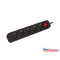 Lanberg PS1-05F-0150-BK 5x Schuko aljzat 10A 1.5m kapcsolós fekete elosztósor