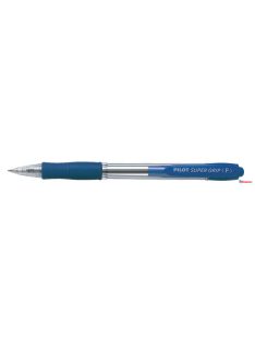   Golyóstoll, (0.7) 0,22 mm, nyomógombos, PILOT "Super Grip", kék
