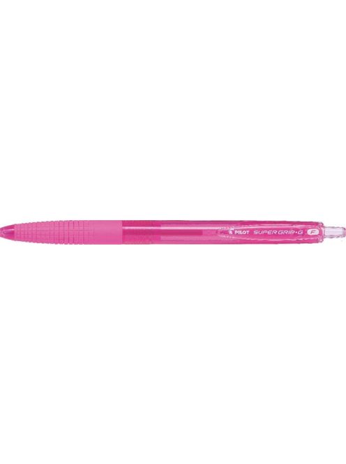 Golyóstoll, 0,22 mm, nyomógombos, PILOT "Super Grip G", rózsaszín