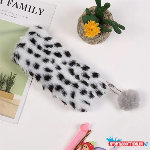 Szőrös bolyhos tolltartó