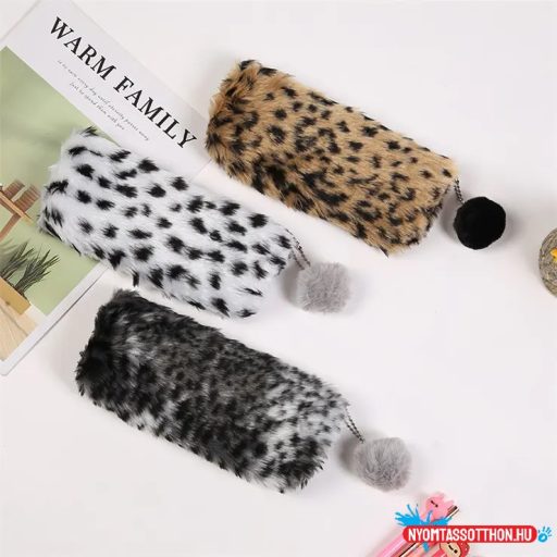 Szőrös bolyhos tolltartó