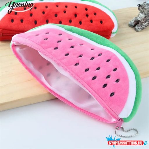 Dinnyés szőrös tolltartó