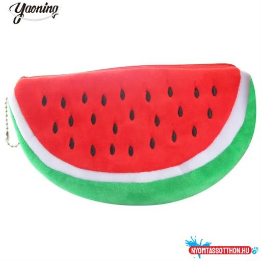 Dinnyés szőrös tolltartó