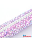 Glitteres pompomos egyterű tolltartó