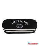 Fekete-fehér cicás tolltartó