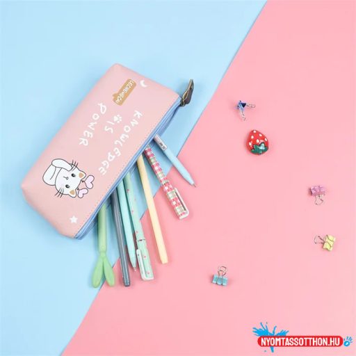 A tudás hatalom cicás tolltartó