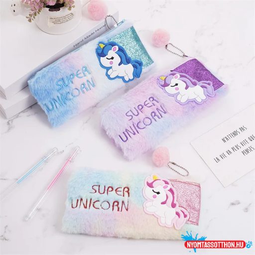 Szuper unikornis egyterű tolltartó
