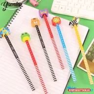 Állatfigurás csíkos grafitceruza radírral